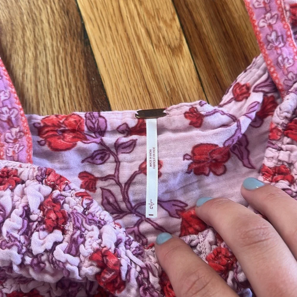 Free People Cotton Nala Floral Babydoll Tank - Picture 7 of 13